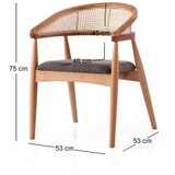 Hanah home trpezarijska stolica atlas 4353 | ePonuda.com