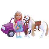 Masen Toys mala punčka s avtomobilom in konjičkom Cene