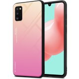 Cadorabo Ohišje, združljiv s Samsungom v rumeni - roza - dvobarvni zaščitni pokrov iz silikona TPU in hrbta iz kaljenega stekla, (20570270) | Shoptok.si
