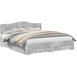  Krevetna konstrukcija s ladicama Betonski sivi 180 x 200 cm Siva 203 x 183 x 90 cm | Shoptok.si