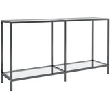 Konzolni stol prozirni 140 x 35 x 75,5 cm od kaljenog stakla | shoptok.hr