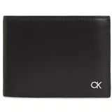 Calvin Klein Velika moška denarnica Metal Ck K50K511689 Črna
