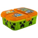 STOR Oranžna plastična otroška posoda za malico Minecraft – | Shoptok.si