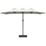  Vrtni suncobran Pijesak 385 x 209 x 244 cm Poliester i čelik | shoptok.hr