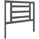  Posteljno vzglavje sivo 96x4x100 cm trdna borovina, (20645461) | Shoptok.si