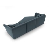Cosmopolitan Design Modra žametna kotna sedežna garnitura Tokyo – | Shoptok.si