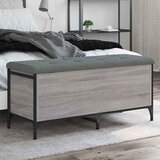  Klupa za cipele siva boja hrasta 102x42x45 cm konstruirano drvo Cijene