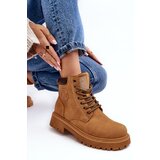 EVENTO Leather Lined Fur-Lined Boots Trapper Camel Felizia | Eponuda.ba