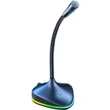 USB Mikrofon K8 360°DSP HIFI RGB, (21015625)