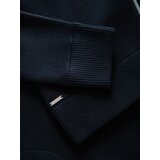 Ombre Men's smooth zip sweater - navy blue | shoptok.hr