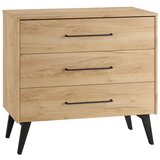 Pinio Nizka otroška komoda v dekorju bukve v naravni barvi 100x92 cm Retro – | Shoptok.si