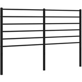 Maison Chic kovinsko posteljno vzglavje - vzglavna omarica - nočna omarica črno 135 cm, (21704964) Cene