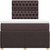  Krevet box spring s madracem tamnosmeđi 120 x 190 cm od tkanine | shoptok.hr