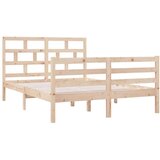  Posteljni okvir iz trdnega lesa 135x190 cm 4FT6, (20644790) | Shoptok.si