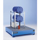 eurokraft pro Regal za sode in majhne posode, 2 podstavka za sode 60 l, VxŠxG 900 x 698 x 608 mm | Shoptok.si