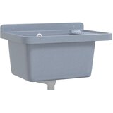  Umivaonik za zidnu montažu sivi 50x35x24 cm od smole | shoptok.hr
