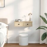 vidaXL Stenska polica s predali sonoma hrast 60x28x15 cm inž. les | Shoptok.si