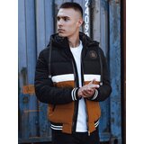 DStreet Men's winter quilted jacket with hood black | shoptok.hr