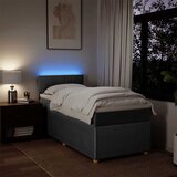  Krevet s oprugama i madracem tamnosivi 90 x 190 cm od tkanine | shoptok.hr