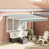 Zelena i bijela 300 x 250 cm Poliester i metal