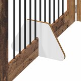  Vrata za pse s postoljem 4 pcs Staro drvo 100 x 60 cm | Eponuda.com