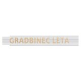 HEKA Zložljivi meter (Dolžina: 2 m, Bela, Natis: GRADBINEC LETA) | Shoptok.si