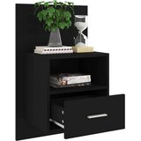  Stenske nočne omarice 2 kosa črne, (20809027) | Shoptok.si
