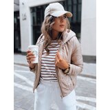 DStreet Sportowa kurtka damska pikowana LILYWOOL kamelowa | shoptok.hr
