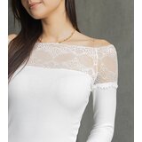 Gemre White Spanish blouse with lace insert Vikija | Shoptok.si