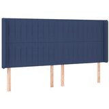 Maison Chic vzglavna omarica - nočna omarica - posteljna omarica z ušesi modro 183x16x118/128 cm blago, (21712240) Cene