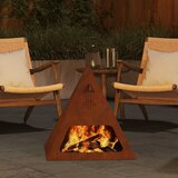  Kamin Smeđa 50 x 50 x 51 cm Čelik otporan na vremenske uvjete | shoptok.hr
