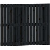  Zidno uzglavlje crni 108 x 3 x 90 cm od masivne borovine | shoptok.hr
