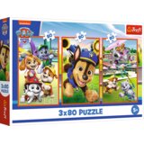 Trefl Puzzle 3 u 1 – Psići u ophodnji (Paw Patrol Dog Pack), 3 × 80 dijelova | shoptok.hr