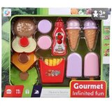 Magic Toys Komplet živil Gourmet s hamburgerjem igralni set z lučko | Shoptok.si