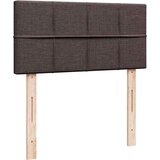 vidaXL Otomanski posteljni okvir z vzmetnico rjav 80x200 cm blago, (21608572) | Shoptok.si