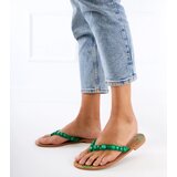 Gemre Green flip-flops decorated with stones Liwiros | ePonuda.com