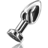Toy Joy Buttocks The Glider Vibrating Metal Buttplug Medium Silver Cene