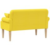  Ljubavni kauč s gumbima Svijetlo žuta 120 x 65 x 79 cm Tkanina | Eponuda.com