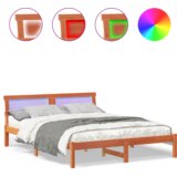  Krevetna konstrukcija Voštano smeđa 140 x 200 cm Borova drva | shoptok.hr