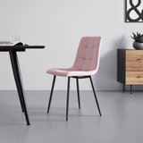 Bessagi Home stol ria, roza, žamet | Shoptok.si