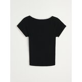Sinsay Bluza s kratkim rukavima i dekorativnim perlicama | shoptok.hr