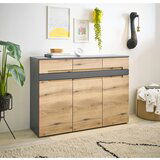 MID.YOU komoda, antracit, barve hrasta | Shoptok.si
