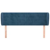  Vzglavje z ušesi temno modro 147x23x78/88 cm žamet, (20934006) | Shoptok.si