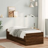  Okvir kreveta s ladicama boja smeđeg hrasta 90 x 190 cm | shoptok.hr