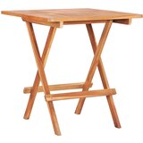 vidaXL Zložljiva bistro miza 60x60x65 cm trdna tikovina, (20580660) Cene