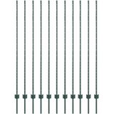  Stup za ogradu 11 pcs Zelena 160 cm Čelik | shoptok.hr