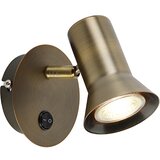 QAZQA Smart Wandspot brons draai- en kantelbaar met schakelaar incl. Wifi GU10 50mm - Karin 1 | Shoptok.si