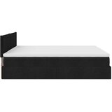 vidaXL Otomanski posteljni okvir z vzmetnicami črn 200x200 cm blago | Shoptok.si