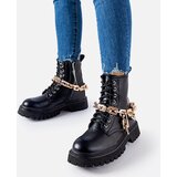 Gemre Black boots with a chain Bowling | Shoptok.si