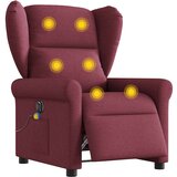 vidaXL Električni masažni naslanjač vinsko rdeče blago, (21824584) | Shoptok.si